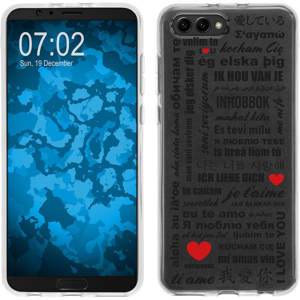 Honor View 10 Silikon-Hülle in Love M4 Case