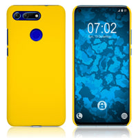 Hardcase für Huawei Honor View 20 gummiert gelb