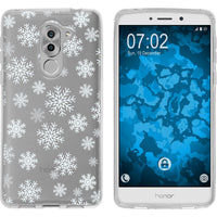 Honor 6x Silikon-Hülle X Mas Weihnachten Schneeflocken M2 Ca