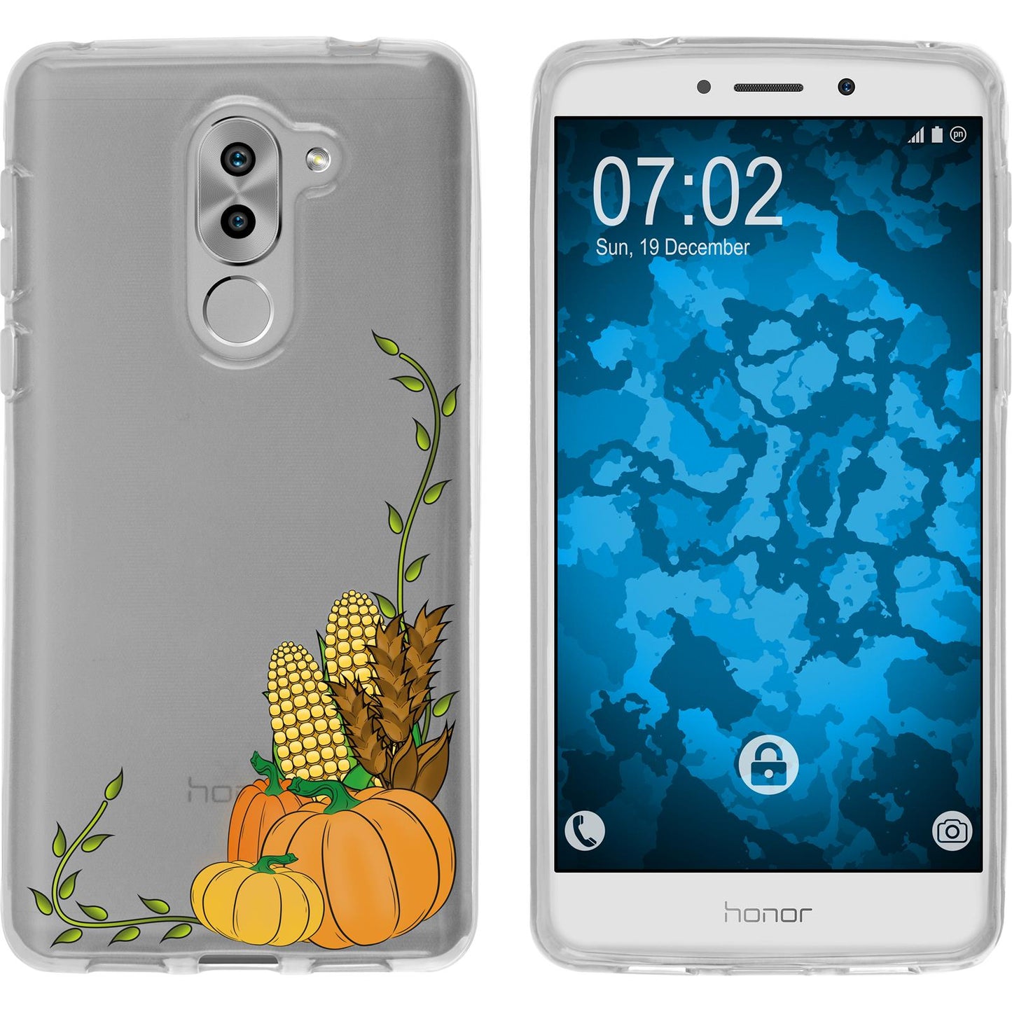 Honor 6x Silikon-Hülle Herbst Erntedankfest/Thanksgiving M5