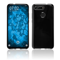 PhoneNatic Case kompatibel mit Huawei Honor View 20 - schwarz Silikon Hülle  Cover