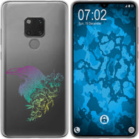 Mate 20 Silikon-Hülle Floral Rabe M4-4 Case