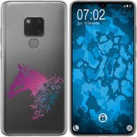 Mate 20 Silikon-Hülle Floral Pferd M5-6 Case