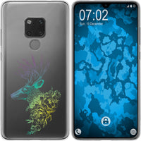 Mate 20 Silikon-Hülle Floral Hirsch M7-4 Case