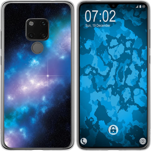 Mate 20 Silikon-Hülle Space Blue Belt M4 Case