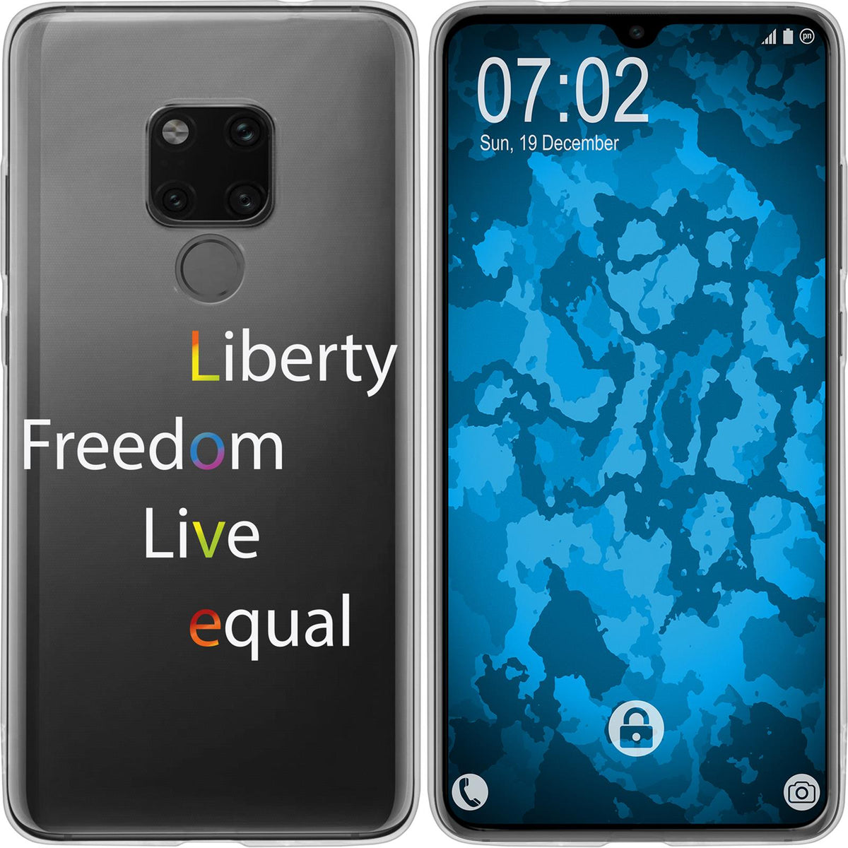 Mate 20 Silikon-Hülle pride Wörter M2 Case