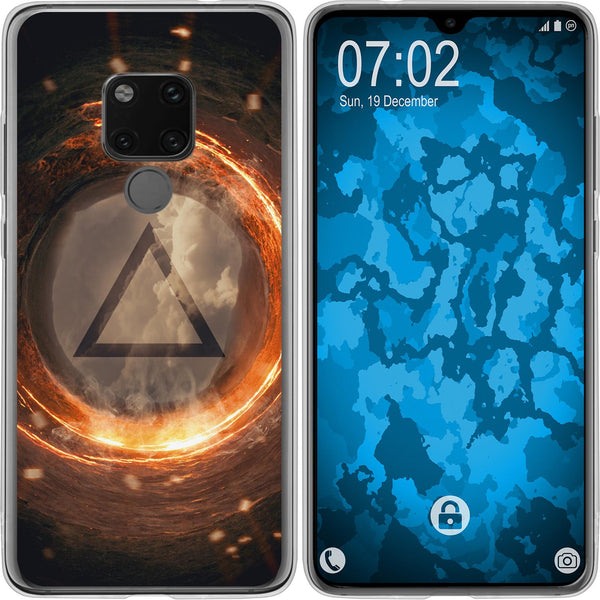 Mate 20 Silikon-Hülle Element Feuer M3 Case