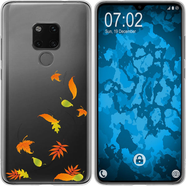 Mate 20 Silikon-Hülle Herbst Blätter/Leaves M1 Case