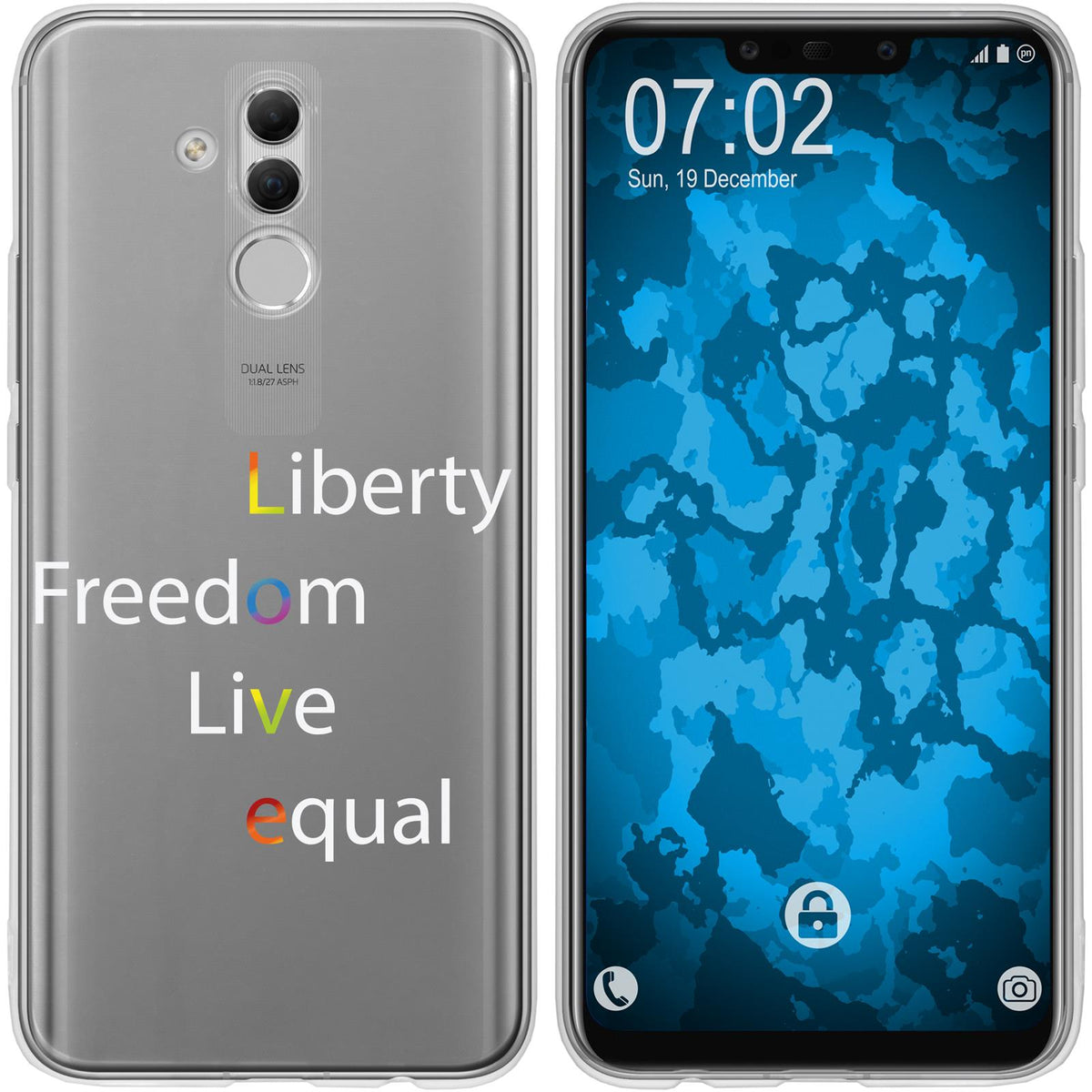 Mate 20 Lite Silikon-Hülle pride Wörter M2 Case