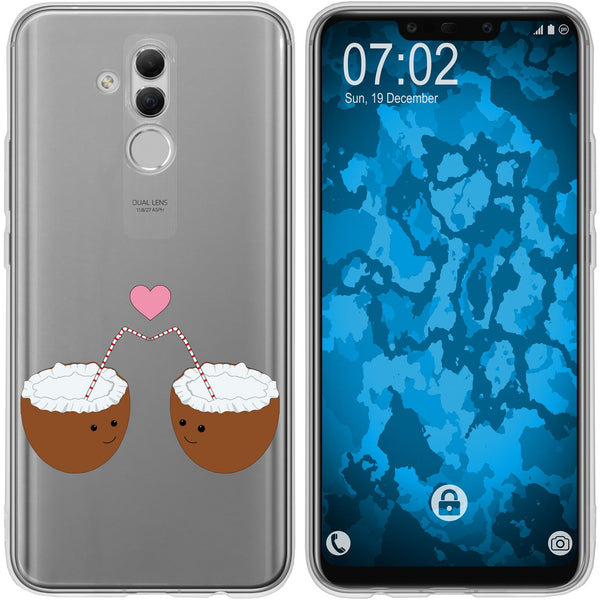 Mate 20 Lite Silikon-Hülle Sommer Coconuts M3 Case