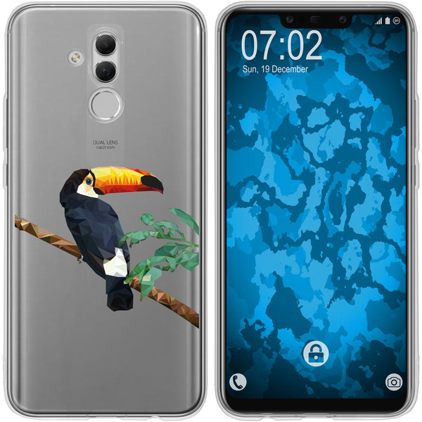 Mate 20 Lite Silikon-Hülle Vektor Tiere Tucan M5 Case