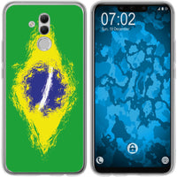 Mate 20 Lite Silikon-Hülle WM Brasilien M3 Case