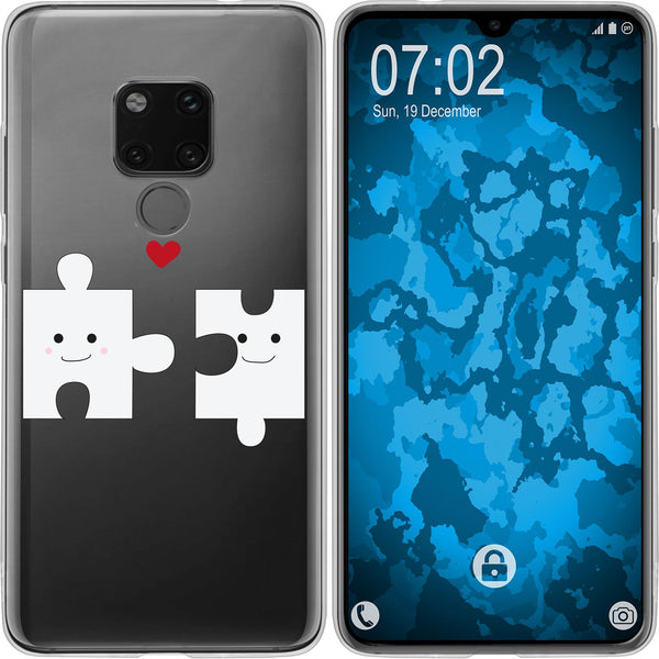 Mate 20 Silikon-Hülle in Love Beziehung M1 Case