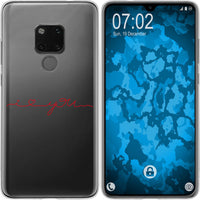 Mate 20 Silikon-Hülle in Love Wörter M2 Case