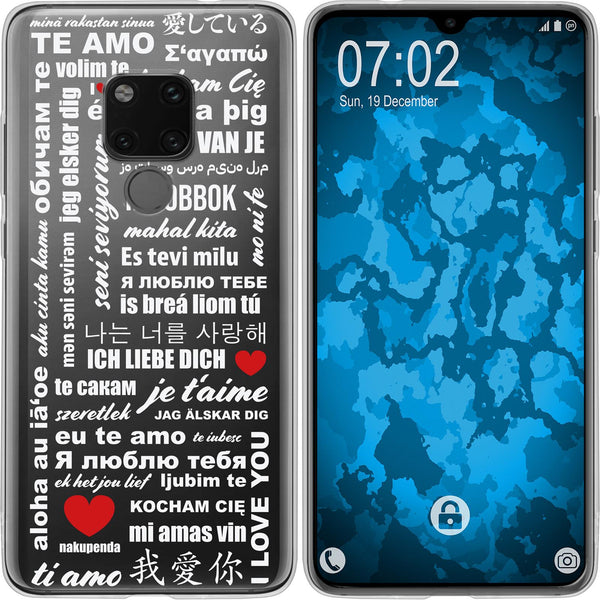 Mate 20 Silikon-Hülle in Love Wörter M5 Case