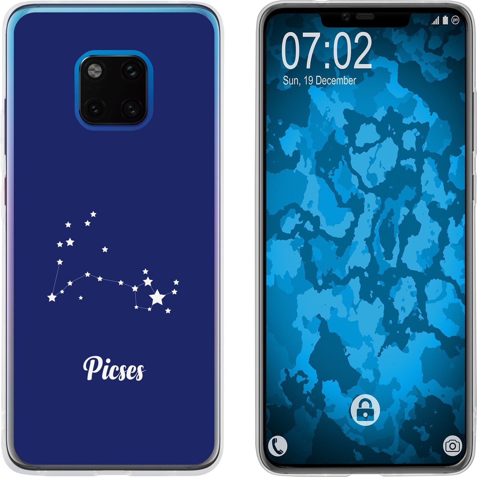 Mate 20 Pro Silikon-Hülle SternzeichenPisces M1 Case