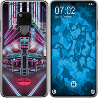 Mate 20 Silikon-Hülle Retro Wave Cyberpunk.02 M5 Case