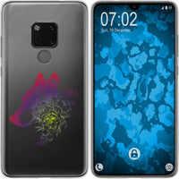 Mate 20 Silikon-Hülle Floral Wolf M3-5 Case
