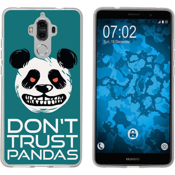 Mate 9 Silikon-Hülle Crazy Animals Panda M2 Case