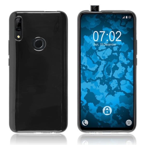 PhoneNatic Case kompatibel mit Huawei P Smart Z - schwarz Silikon Hülle  Cover