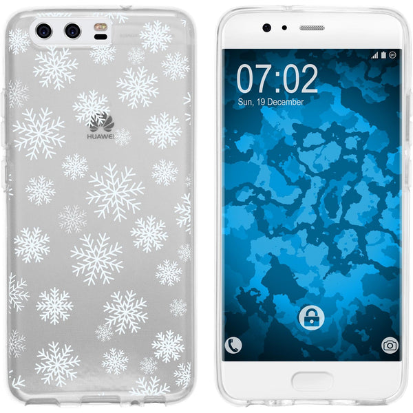 P10 Plus Silikon-Hülle X Mas Weihnachten Schneeflocken M2 Ca