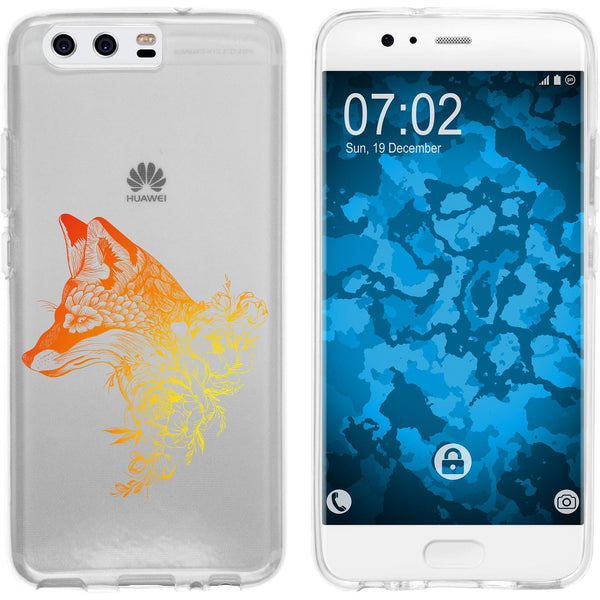 P10 Plus Silikon-Hülle Floral Fuchs M1-2 Case