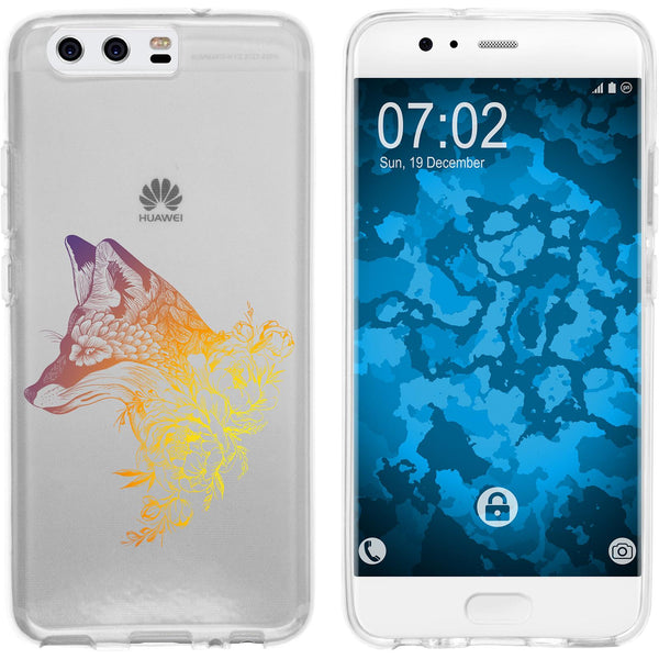 P10 Plus Silikon-Hülle Floral Fuchs M1-3 Case
