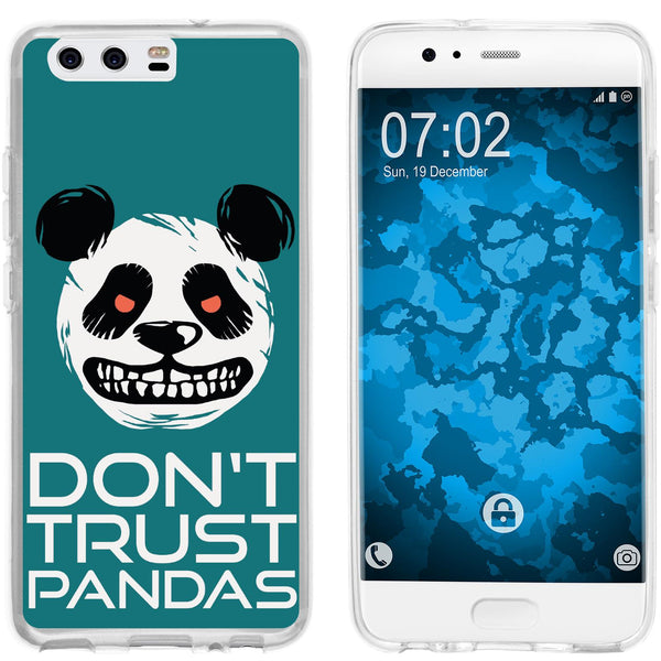 P10 Plus Silikon-Hülle Crazy Animals Panda M2 Case
