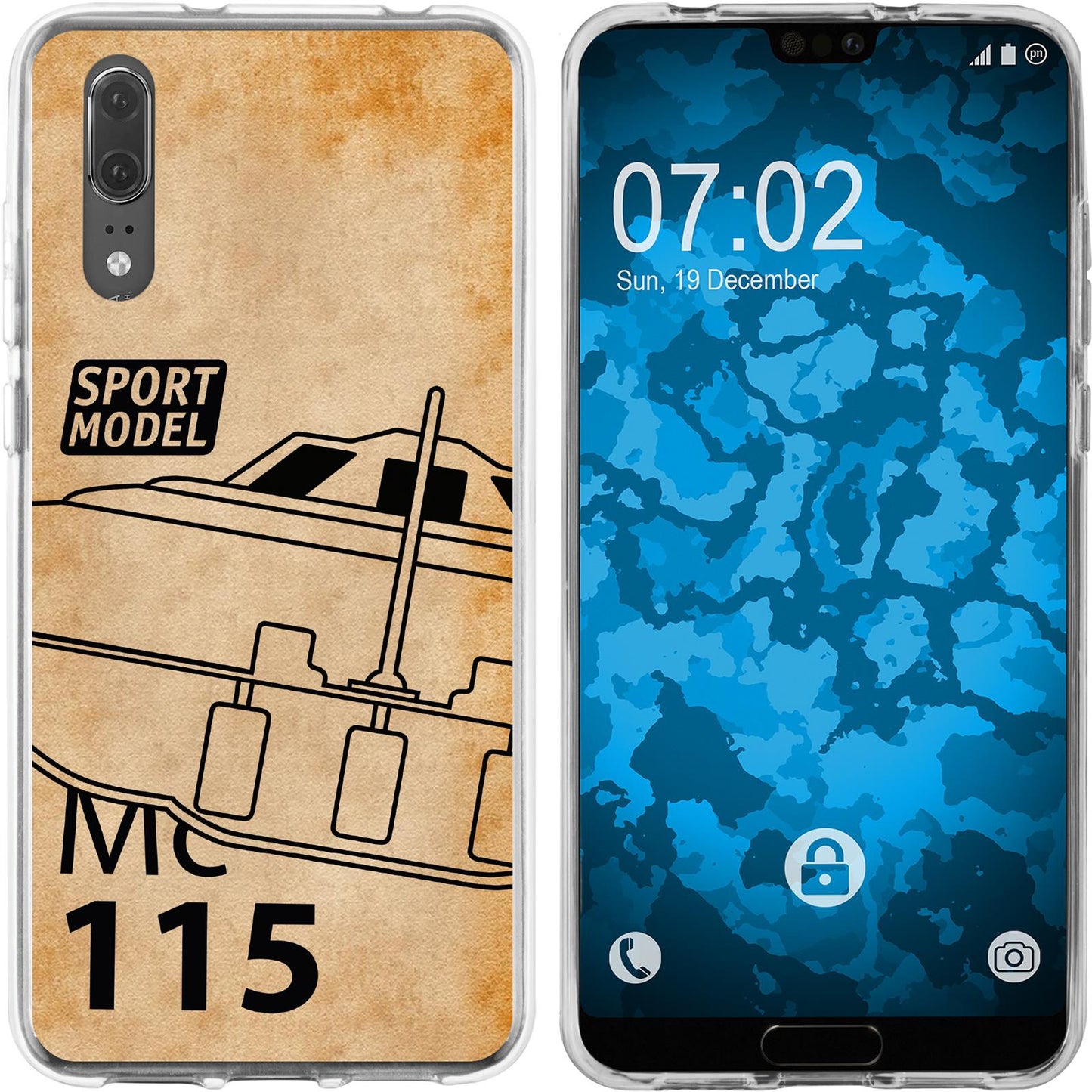 P20 Silikon-Hülle Space U.F.O. M1 Case