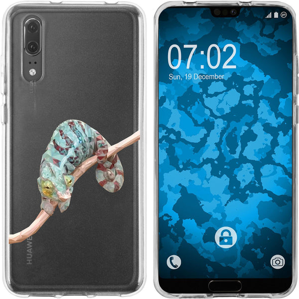 P20 Silikon-Hülle Vektor Tiere Camelion M7 Case