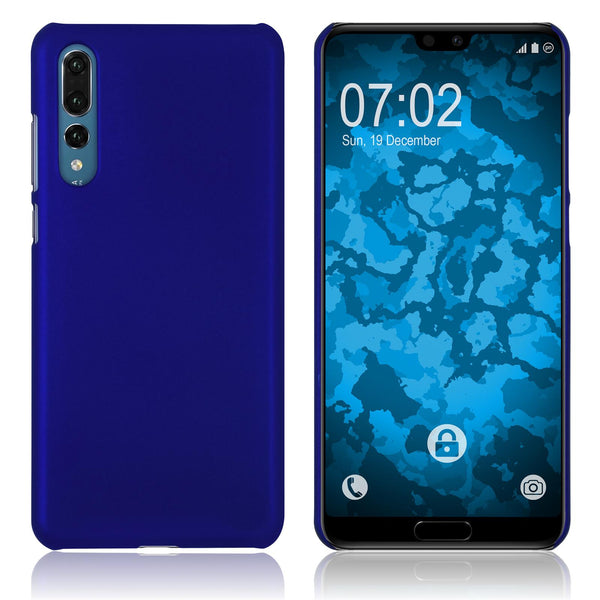 Hardcase für Huawei P20 Pro gummiert blau