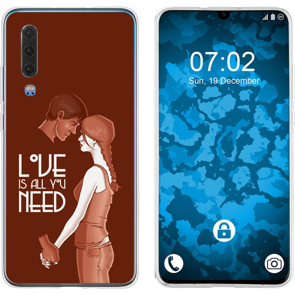 P30 Silikon-Hülle in Love Beziehung M3 Case