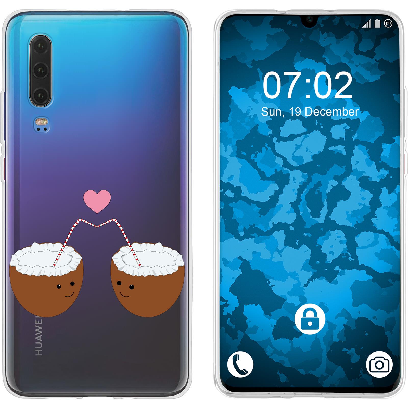P30 Silikon-Hülle Sommer Coconuts M3 Case