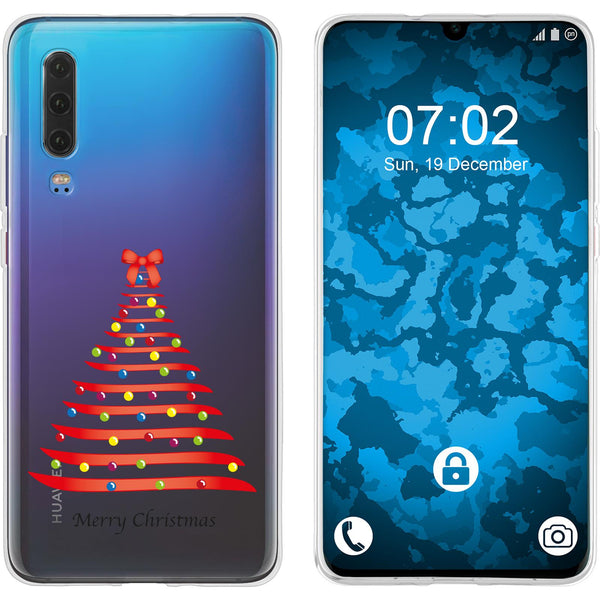 P30 Silikon-Hülle X Mas Weihnachten Weihnachtsbaum M1 Case