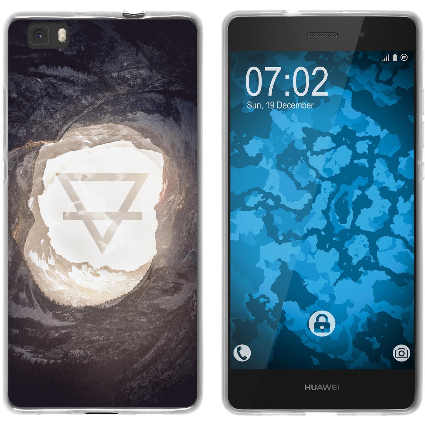 P8 Lite 2015 (1.Gen.) Silikon-Hülle Element Erde M2 Case