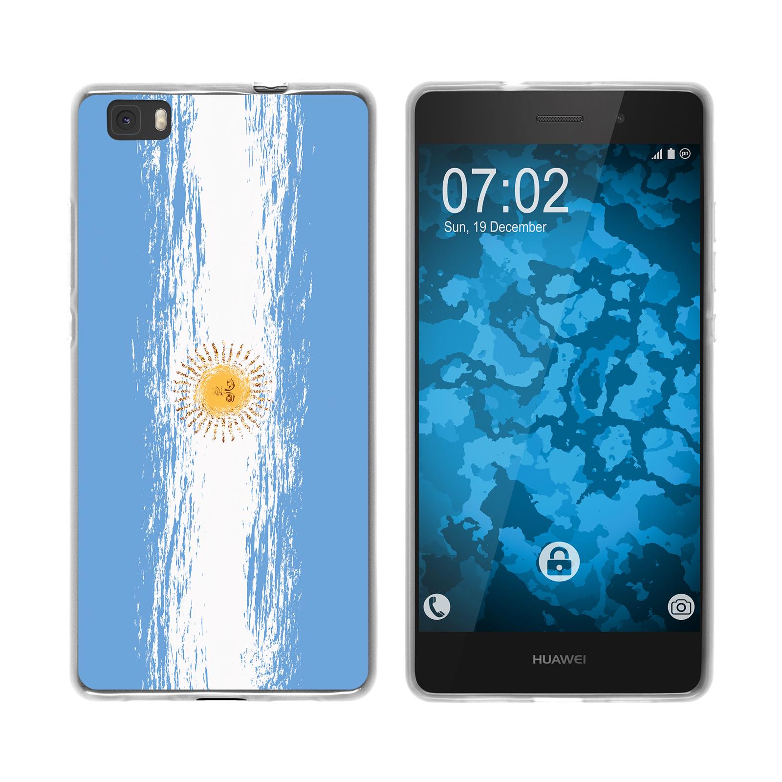 P8 Lite 2015 (1.Gen.) Silikon-Hülle WM Argentinien M1 Case