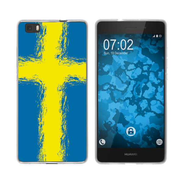 P8 Lite 2015 (1.Gen.) Silikon-Hülle WM Schweden M12 Case