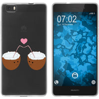 P8 Lite 2015 (1.Gen.) Silikon-Hülle Sommer Coconuts M3 Case