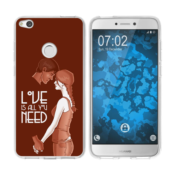 P8 Lite 2017 Silikon-Hülle in Love M3 Case