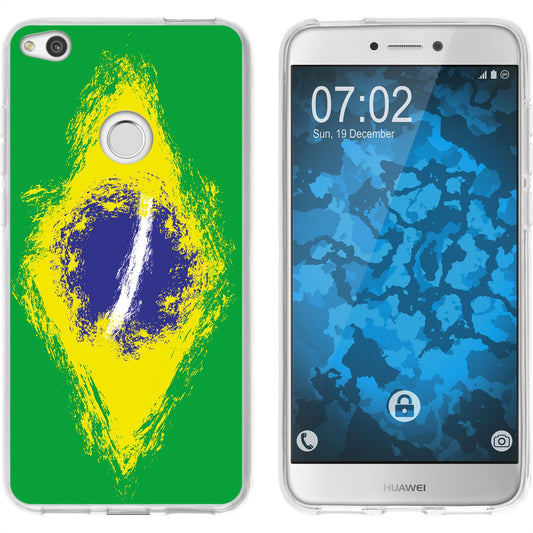 P8 Lite 2017 Silikon-Hülle WM Brasilien M3 Case