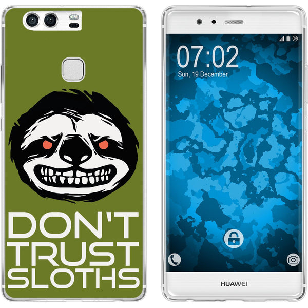 P9 Silikon-Hülle Crazy Animals Faultier M3 Case