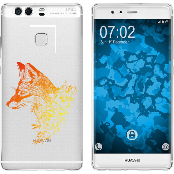 P9 Silikon-Hülle Floral Fuchs M1-2 Case