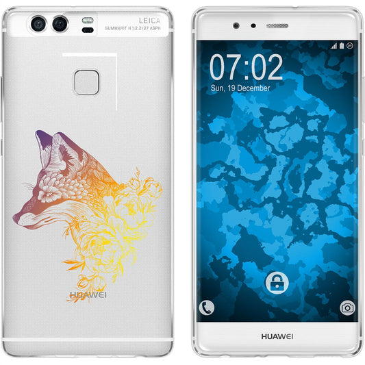 P9 Silikon-Hülle Floral Fuchs M1-3 Case