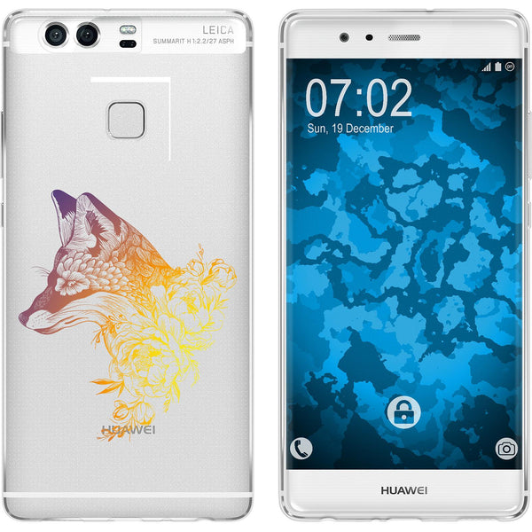 P9 Silikon-Hülle Floral Fuchs M1-3 Case