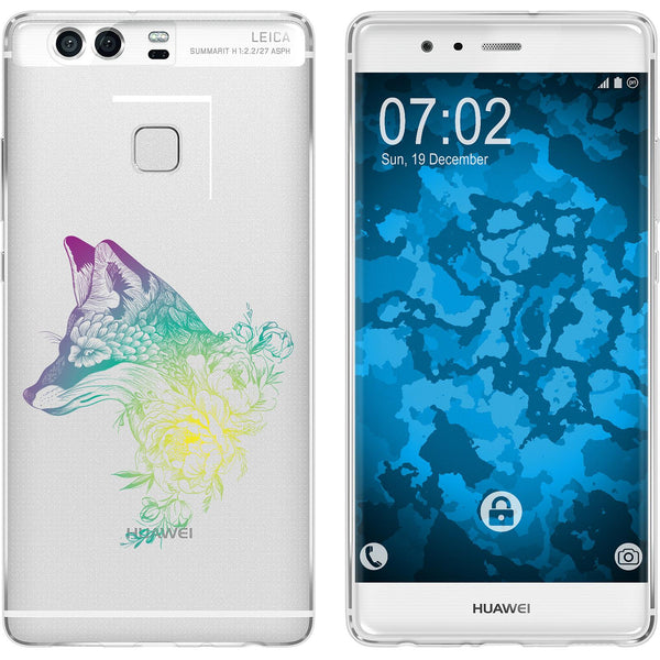 P9 Silikon-Hülle Floral Fuchs M1-4 Case