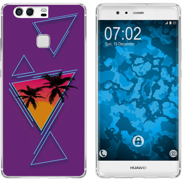 P9 Silikon-Hülle Retro Wave Palmen M3 Case