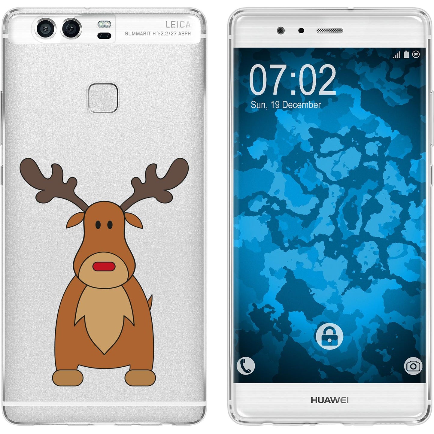 P9 Silikon-Hülle X Mas Weihnachten Rentier M3 Case