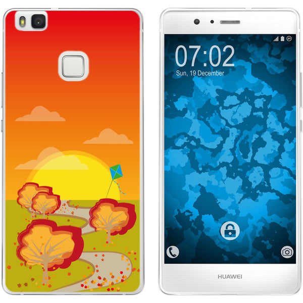 P9 Lite Silikon-Hülle Herbst Drache/Kite M2 Case