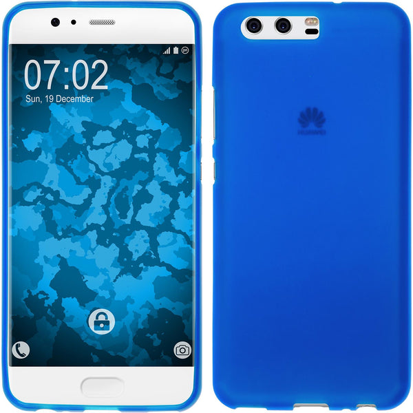 PhoneNatic Case kompatibel mit Huawei Honor 6a - blau Silikon Hülle matt Cover