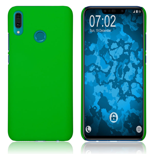 Hardcase für Huawei Y9 (2019) gummiert grün